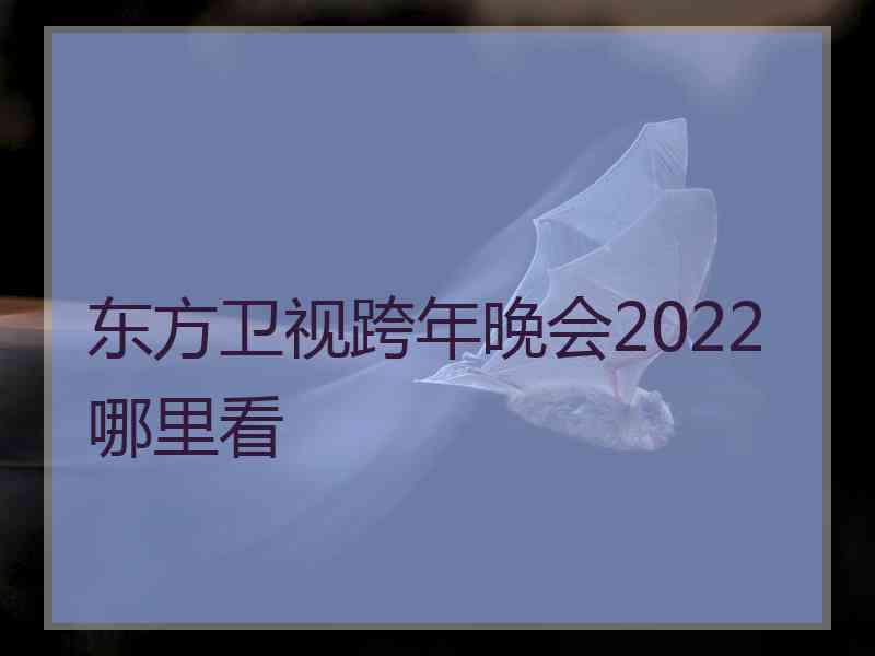 东方卫视跨年晚会2022哪里看