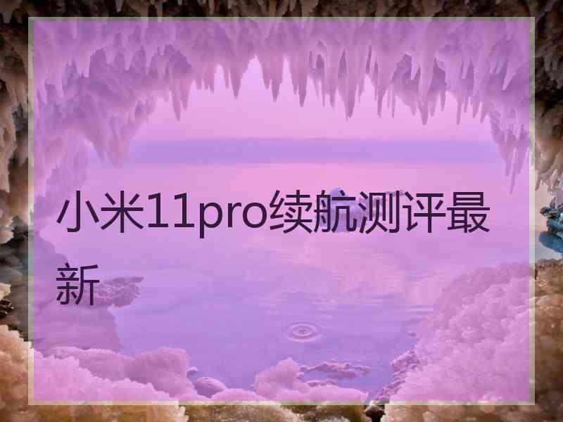 小米11pro续航测评最新