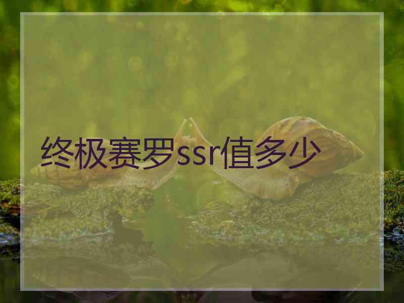 终极赛罗ssr值多少