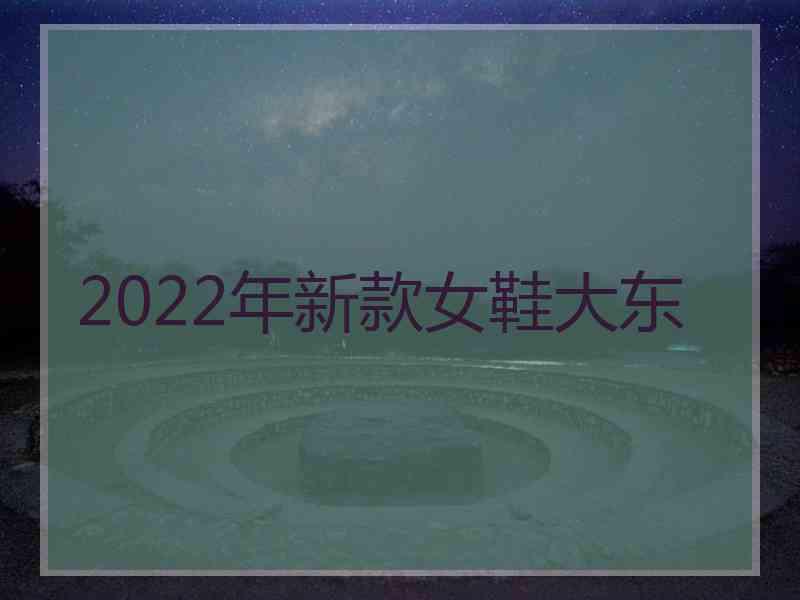 2022年新款女鞋大东