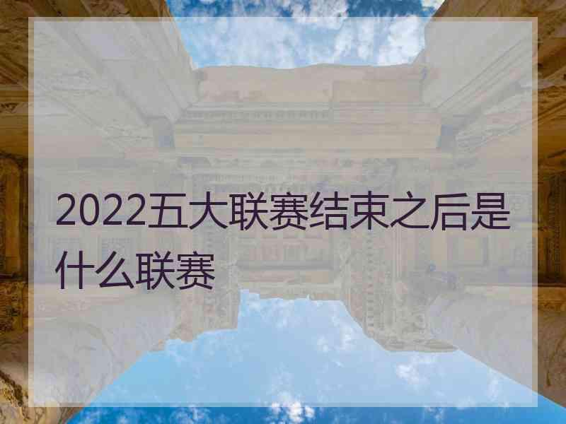 2022五大联赛结束之后是什么联赛