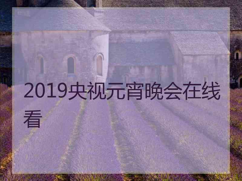 2019央视元宵晚会在线看