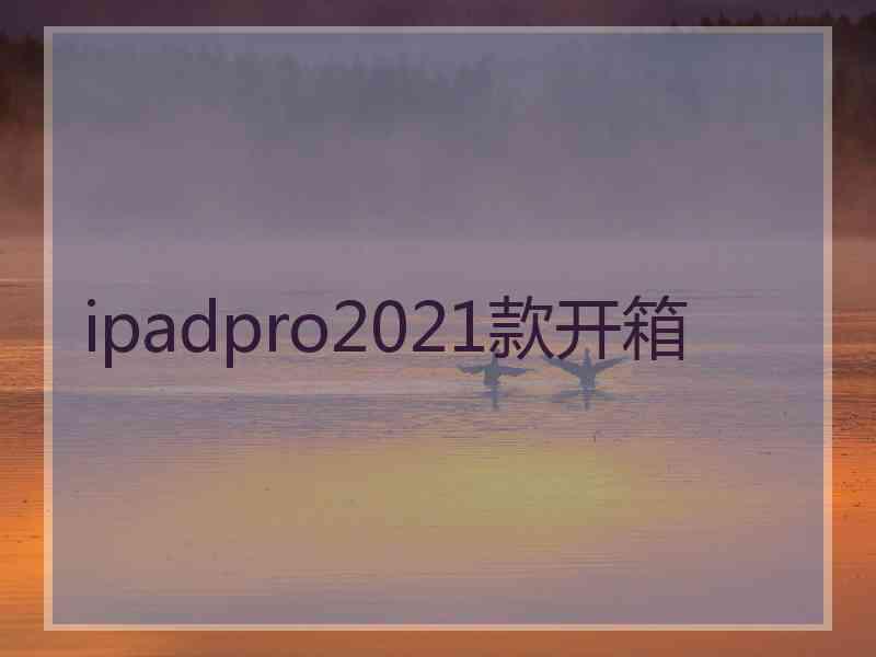 ipadpro2021款开箱