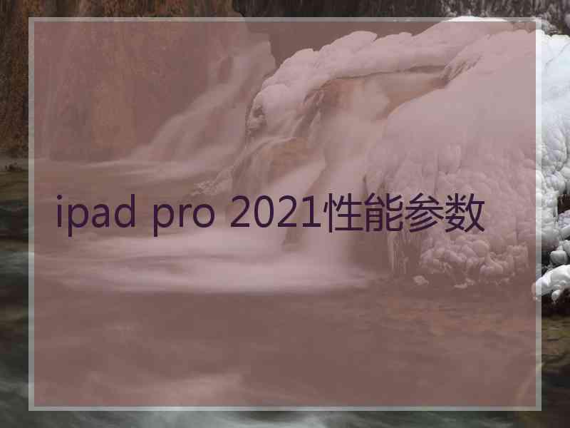 ipad pro 2021性能参数