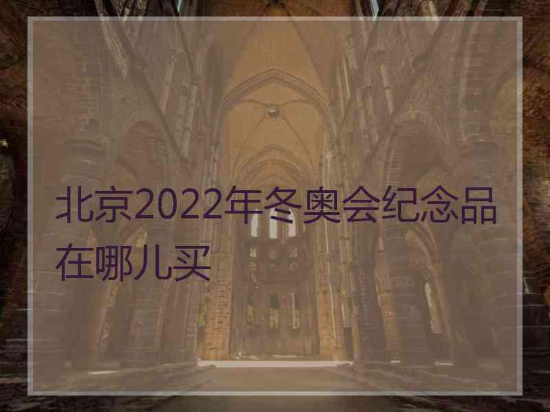 北京2022年冬奥会纪念品在哪儿买