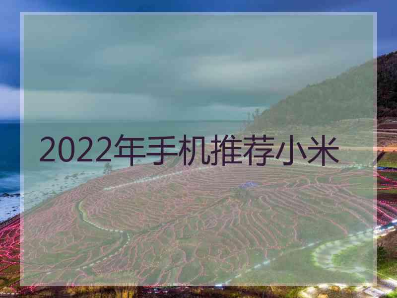 2022年手机推荐小米