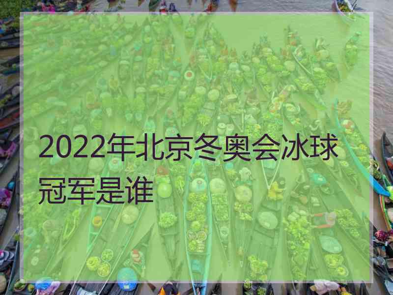 2022年北京冬奥会冰球冠军是谁