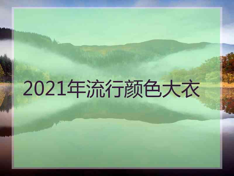 2021年流行颜色大衣