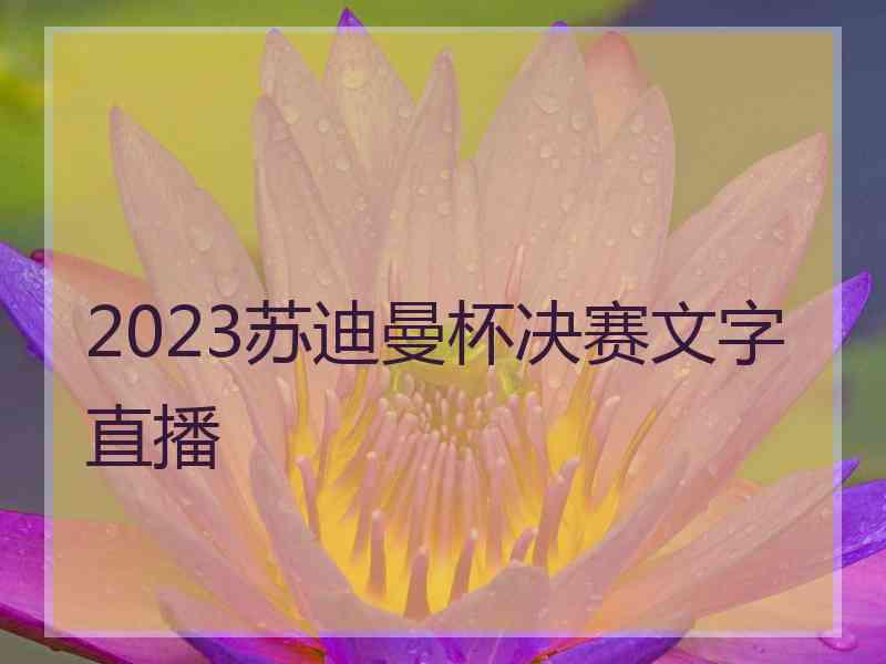 2023苏迪曼杯决赛文字直播