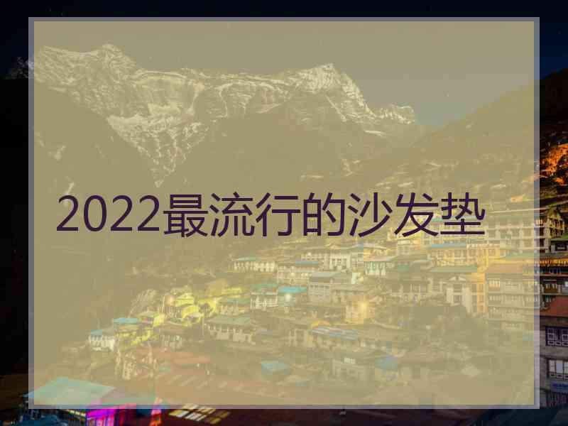 2022最流行的沙发垫