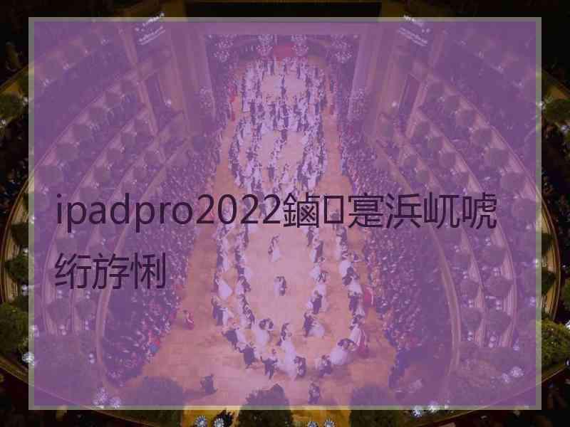 ipadpro2022鏀寔浜屼唬绗斿悧