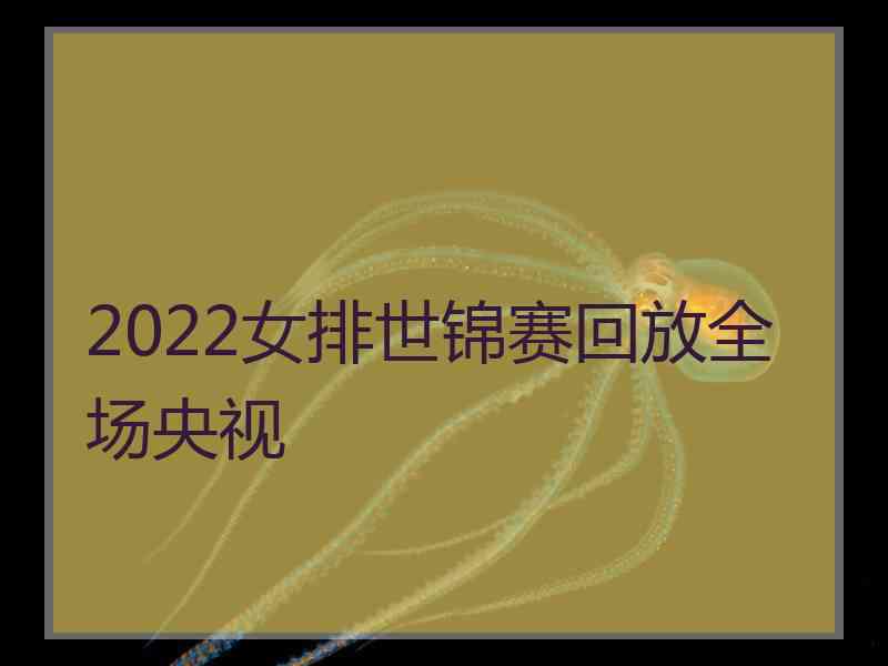 2022女排世锦赛回放全场央视