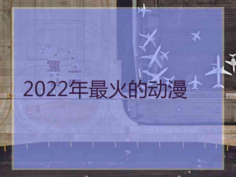 2022年最火的动漫