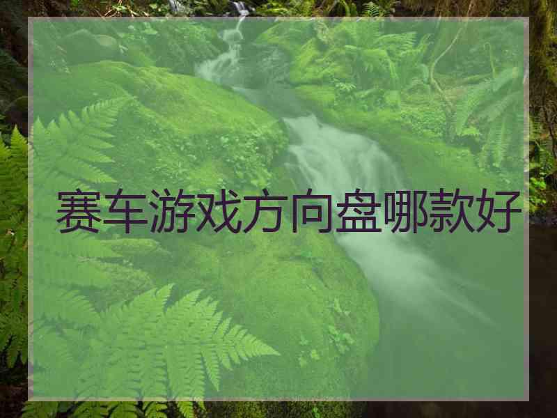 赛车游戏方向盘哪款好