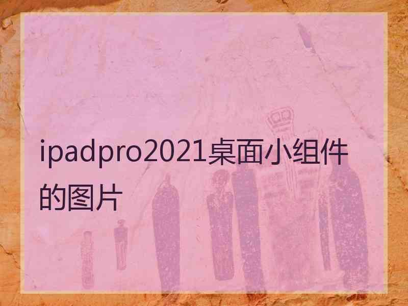 ipadpro2021桌面小组件的图片