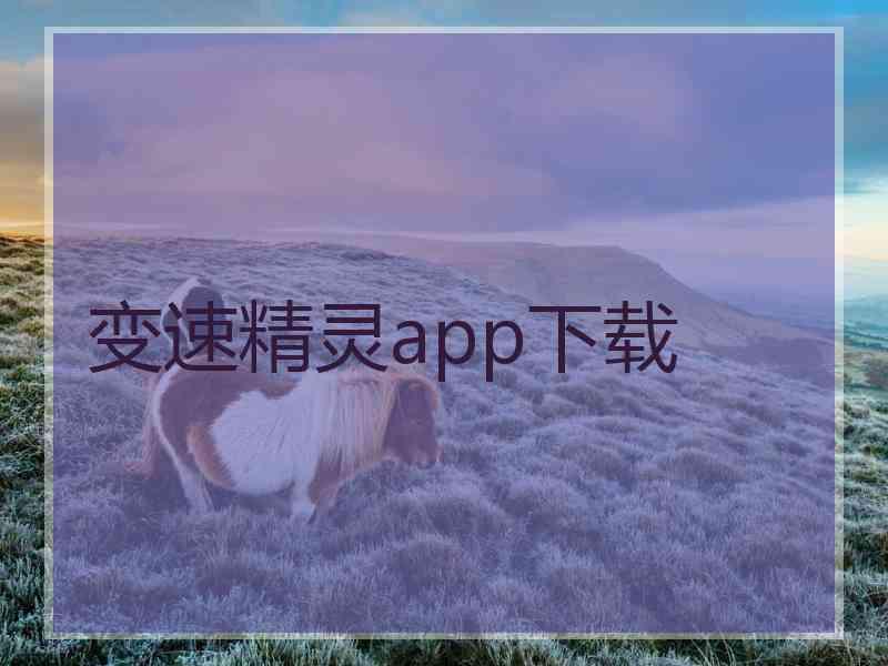 变速精灵app下载