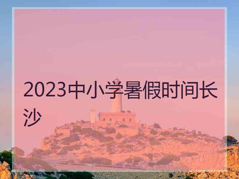 2023中小学暑假时间长沙