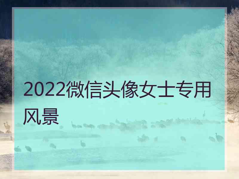 2022微信头像女士专用风景