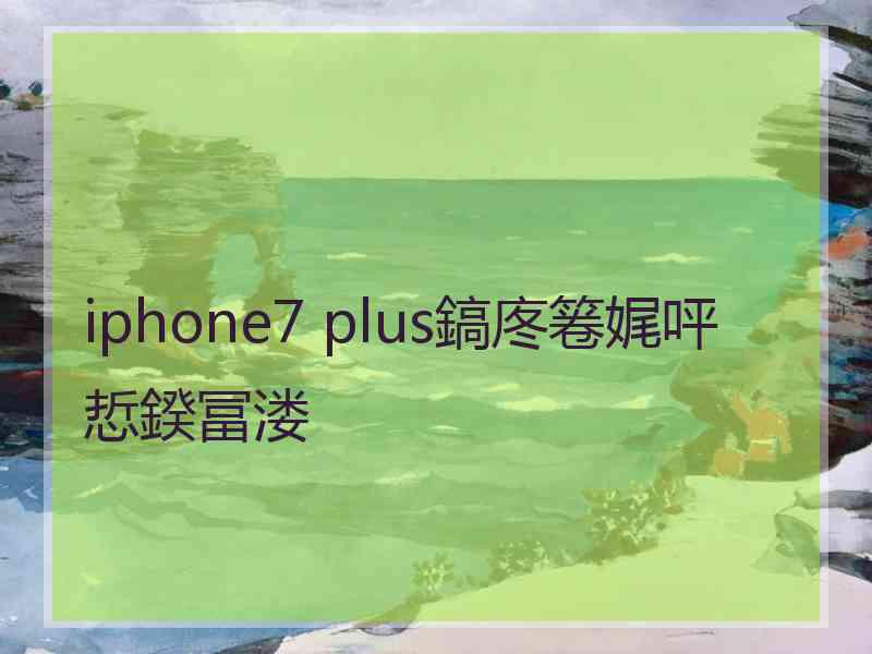 iphone7 plus鎬庝箞娓呯悊鍨冨溇