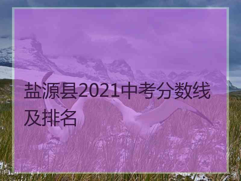 盐源县2021中考分数线及排名