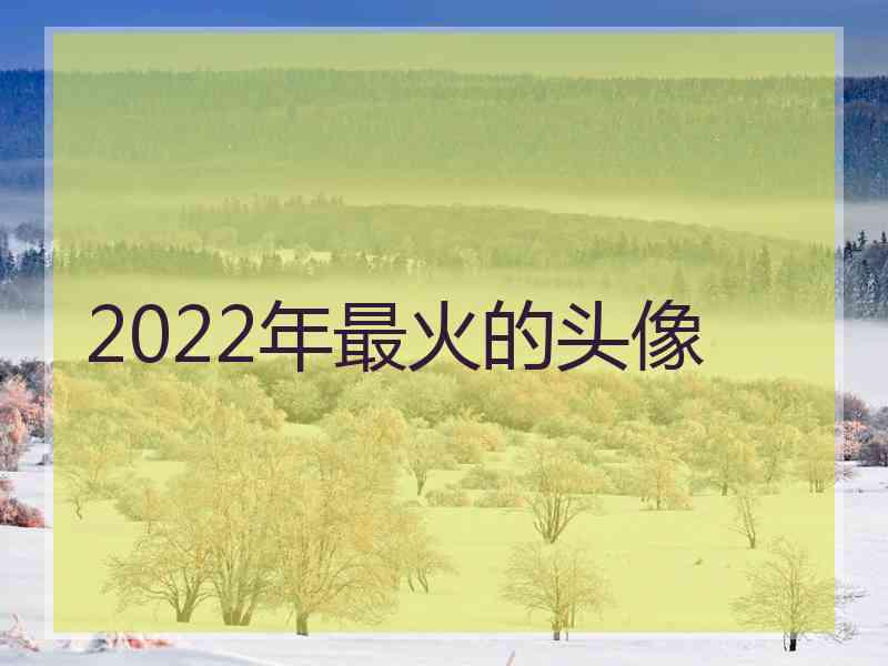 2022年最火的头像