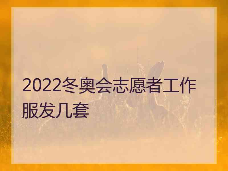 2022冬奥会志愿者工作服发几套