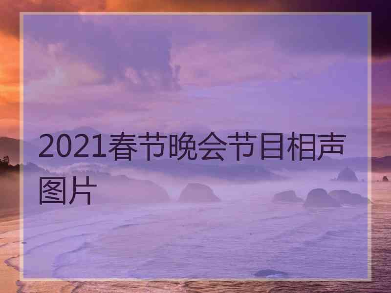 2021春节晚会节目相声图片