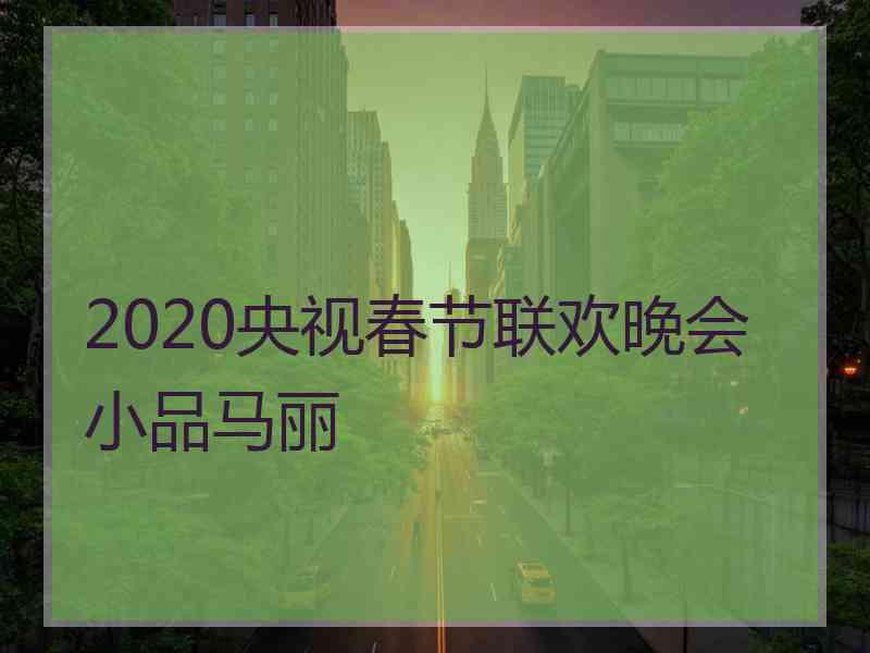 2020央视春节联欢晚会小品马丽