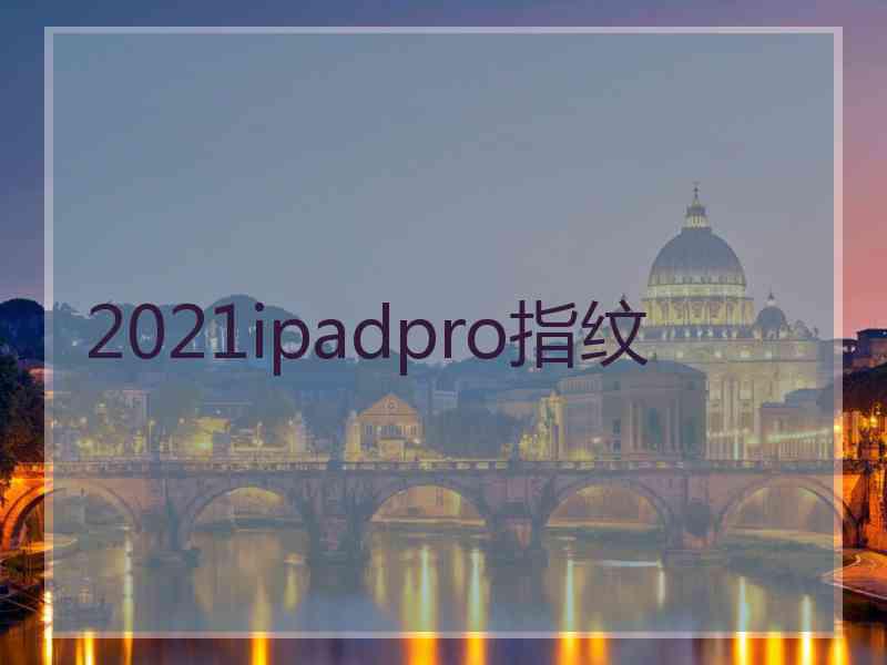 2021ipadpro指纹