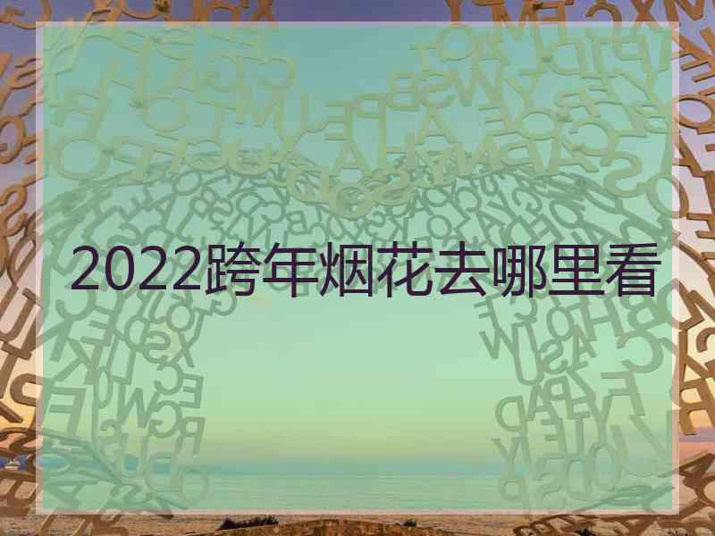 2022跨年烟花去哪里看