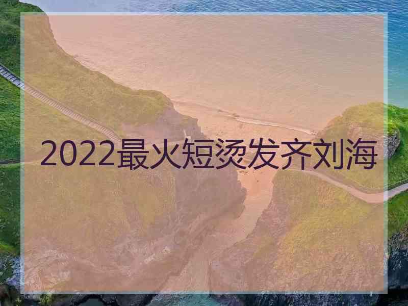 2022最火短烫发齐刘海