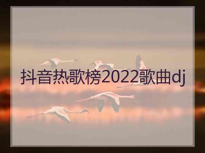 抖音热歌榜2022歌曲dj