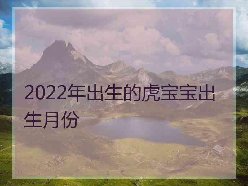 2022年出生的虎宝宝出生月份