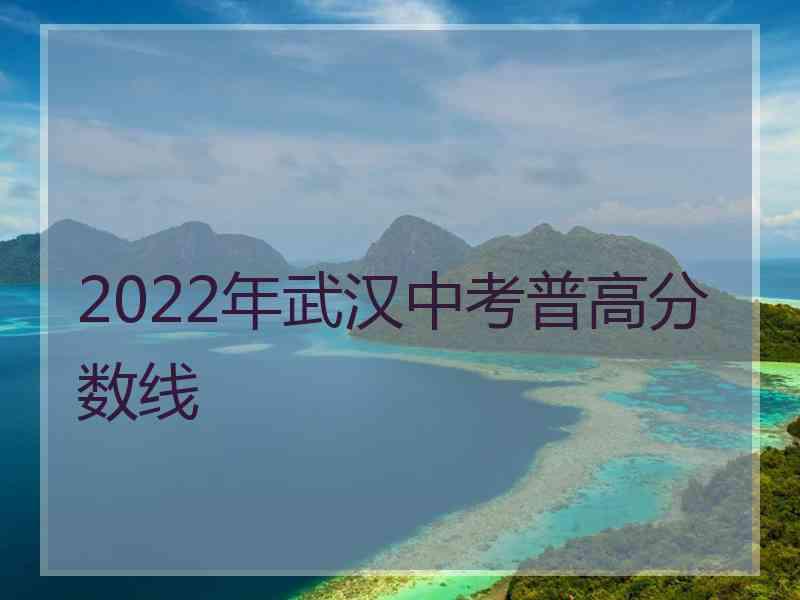 2022年武汉中考普高分数线