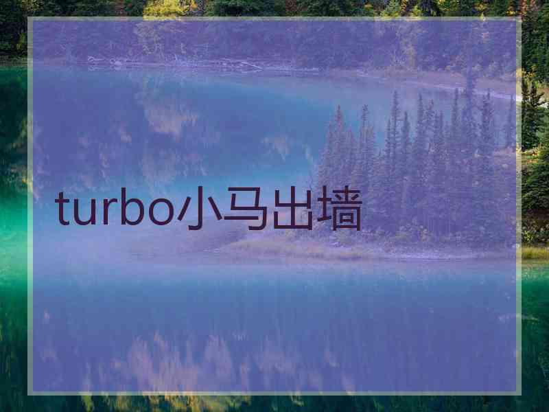 turbo小马出墙