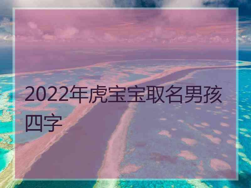 2022年虎宝宝取名男孩四字