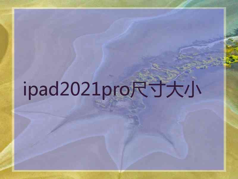 ipad2021pro尺寸大小