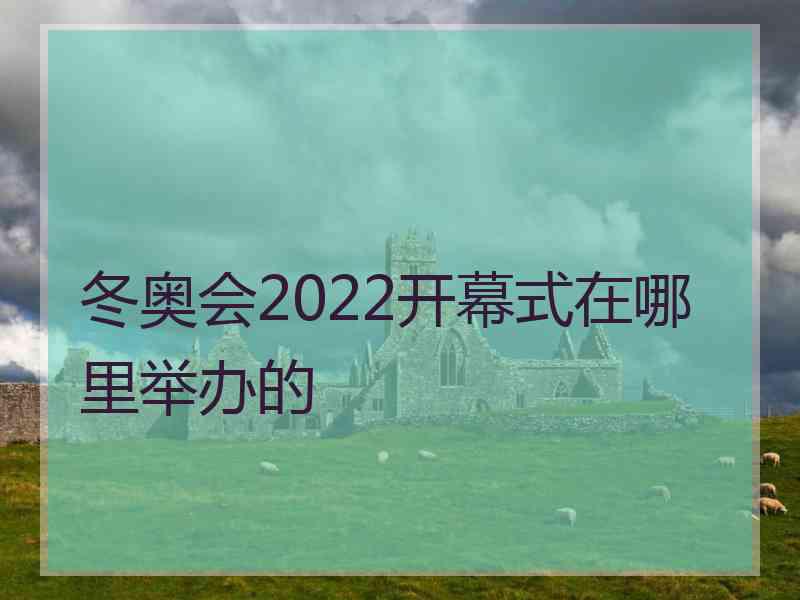 冬奥会2022开幕式在哪里举办的