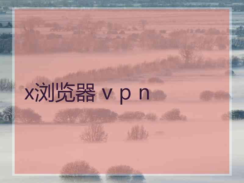 x浏览器 v p n