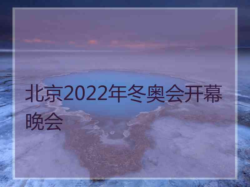 北京2022年冬奥会开幕晚会