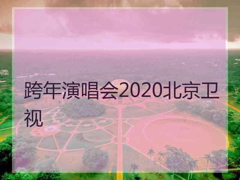 跨年演唱会2020北京卫视