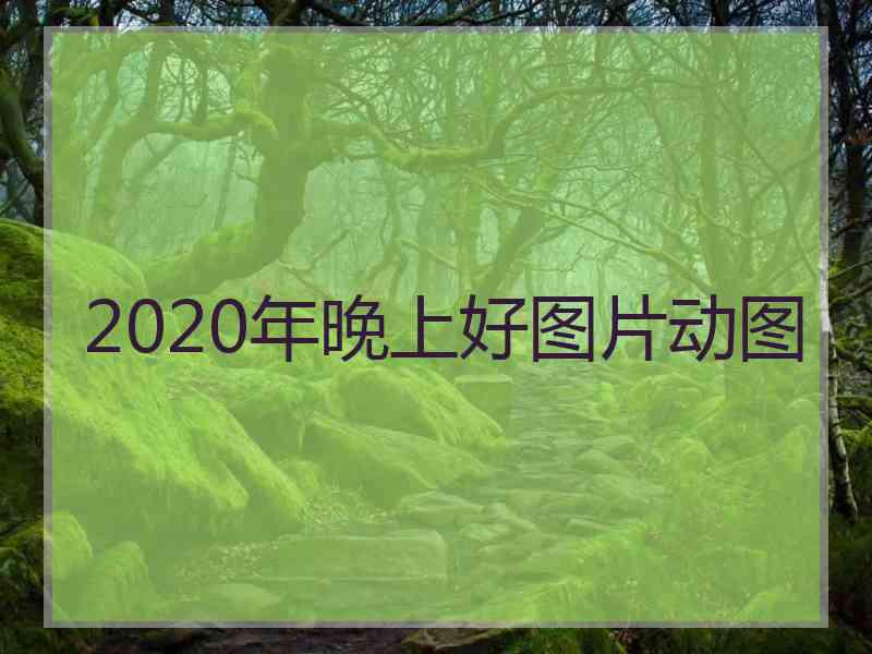 2020年晚上好图片动图