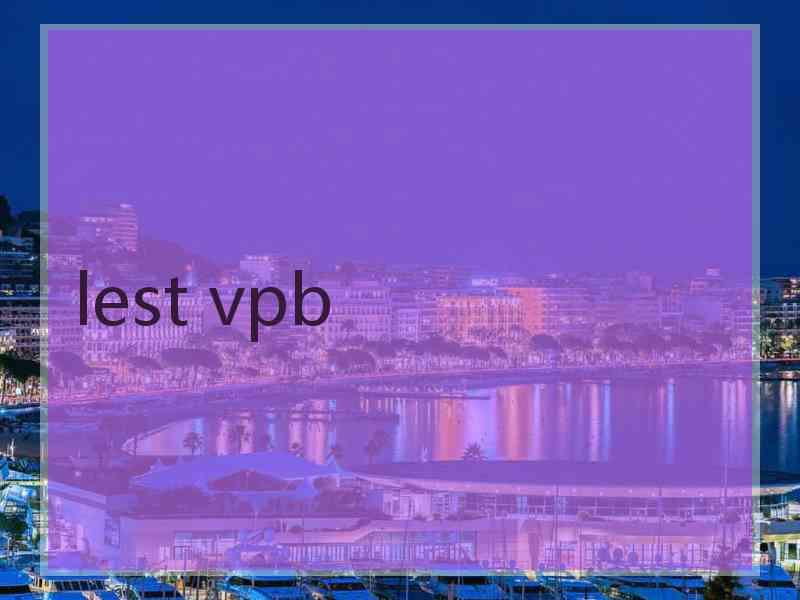 lest vpb