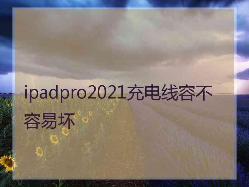 ipadpro2021充电线容不容易坏