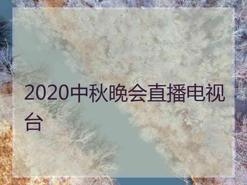 2020中秋晚会直播电视台