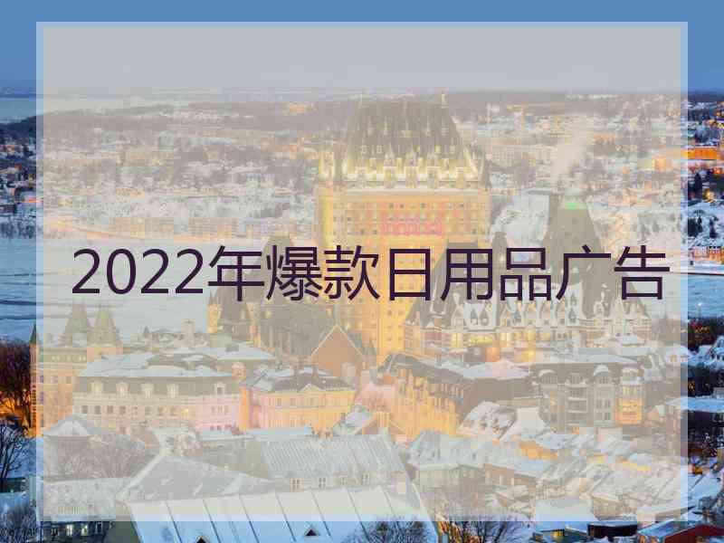 2022年爆款日用品广告