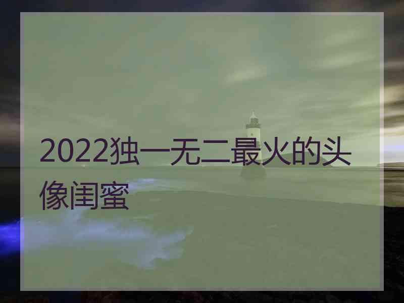 2022独一无二最火的头像闺蜜