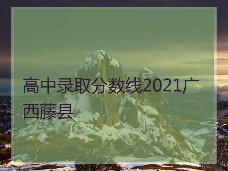 高中录取分数线2021广西藤县