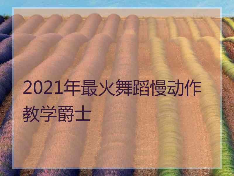 2021年最火舞蹈慢动作教学爵士