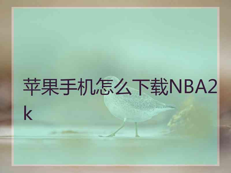 苹果手机怎么下载NBA2k